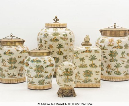 Vaso em Porcelana Le Palmier | Westwing