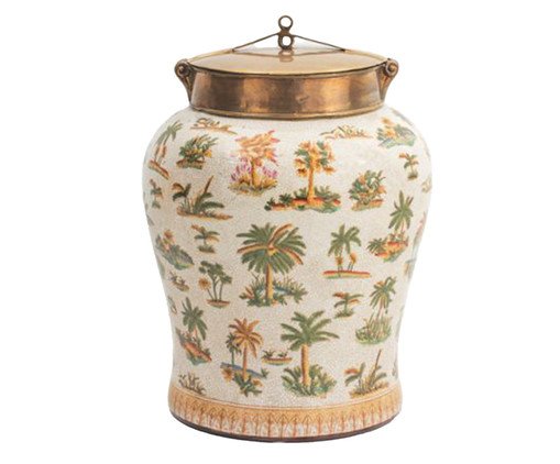 Vaso em Porcelana Le Palmier, Colorido | WestwingNow