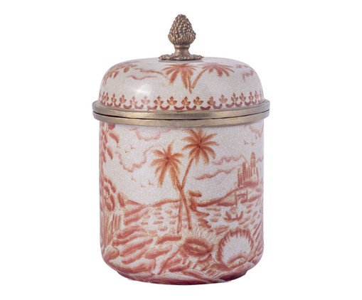 Pote em Porcelana Eudoxo Vermelho, Vermelho | WestwingNow