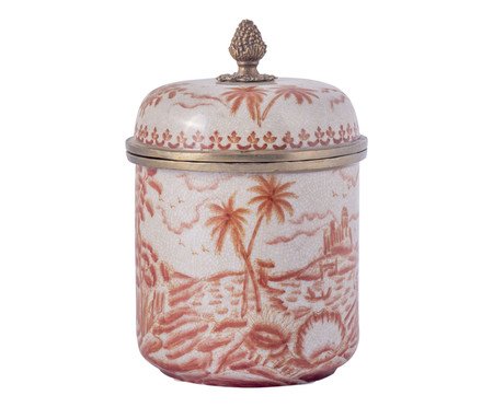 Pote em Porcelana Eudoxo Vermelho | Westwing