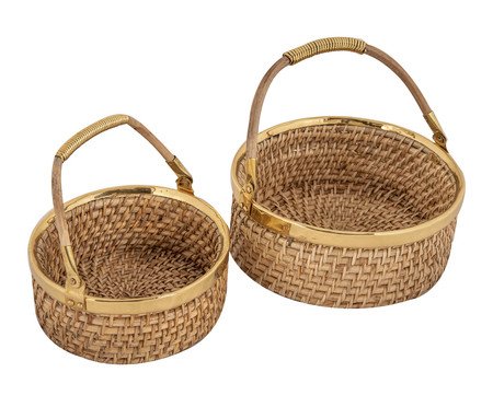 Jogo de Cesto Organized Natural | Westwing