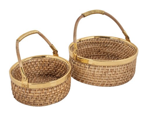 Jogo de Cesto Organized Natural, Natural | WestwingNow