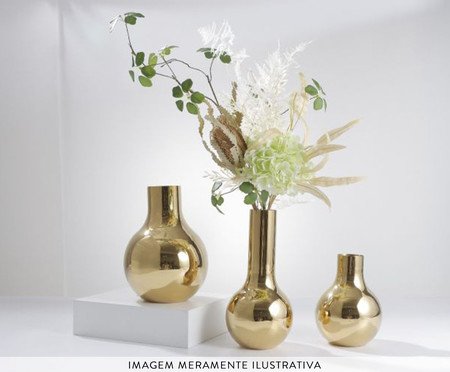 Vaso Decorous Dourado | Westwing