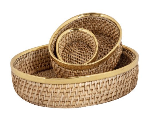 Jogo de Cesto Sweet Natural - 45X19X38cm, Natural | WestwingNow