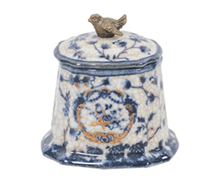 Caixa em Porcelana Achuta Azul | Westwing