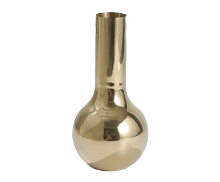 Vaso Decent Dourado - 25X41X25cm