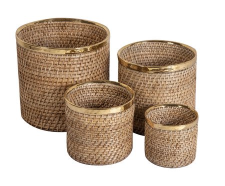 Jogo de Cesto Optimistic Natural - 34X36X33cm | Westwing