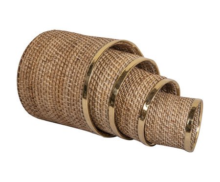 Jogo de Cesto Optimistic Natural - 34X36X33cm | Westwing