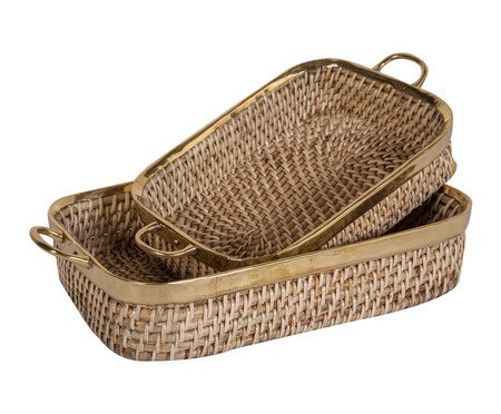 Jogo de Cesto Cool Natural - 53X20X34cm | Westwing