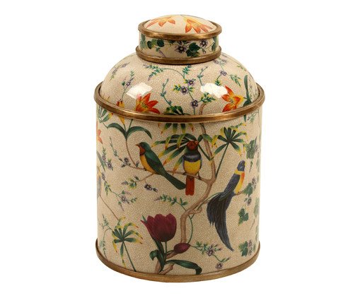 Vaso em Porcelana com Bronze, Colorido | WestwingNow