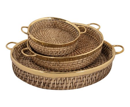 Jogo de Cesto Loyal Natural - 58X18X50cm | Westwing