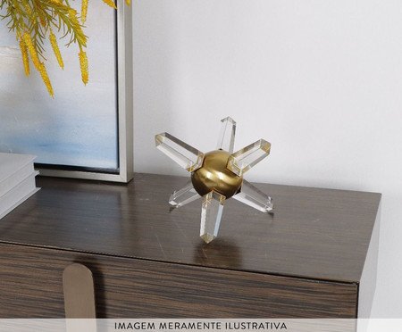 Adorno em Cristal Outgoing Dourado | Westwing