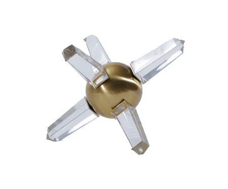 Adorno em Cristal Outgoing Dourado | Westwing