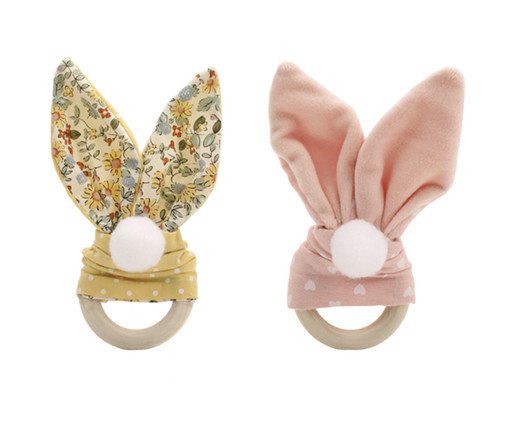 Jogo de Porta-Guardanapos Orelhas Coelho II, multicolor | WestwingNow