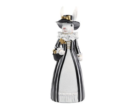 Coelha em Resina Vestido Vitoriano Black Label, black | WestwingNow
