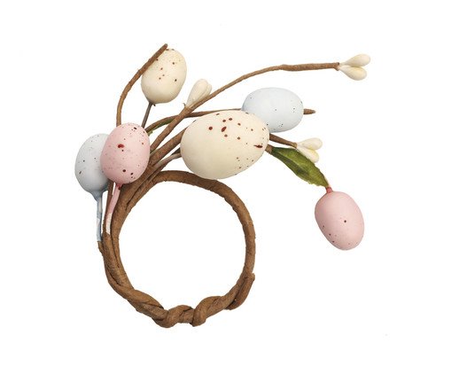 Jogo de Porta-Guardanapo com Folha e Ovos Fondant, multicolor | WestwingNow