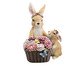 Coelho em Resina com Cesta e Filhote com Led Ternura, multicolor | WestwingNow