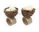 Jogo de Porta-Guardanapos Ninho com Ovos, brown | WestwingNow
