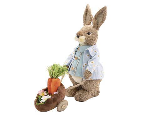 Coelho com Carrinho de Mão Happy Sunday | Westwing