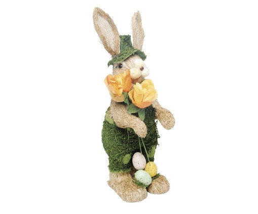 Coelho com Jardim de Grama Ms&Mrs Rabbit Maior, beige | WestwingNow