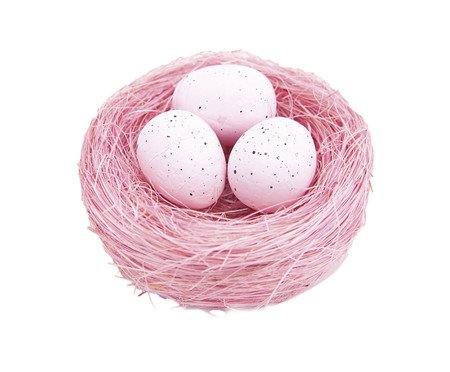 Ninho Decorativo com Ovos Rosa | Westwing