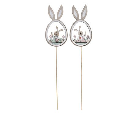 Jogo de Picks Ovo e Coelho | Westwing