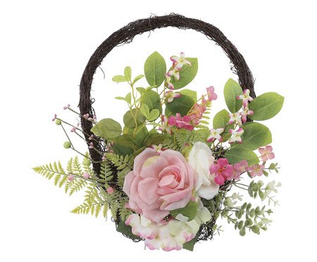 Cesta Decorativa com Flores Fondant | Westwing