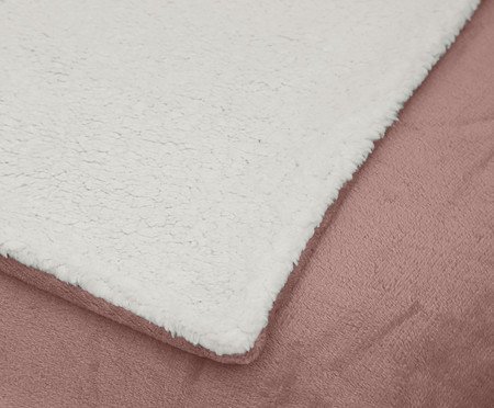 Cobertor Plush Sherpa Rosa Tule | Westwing