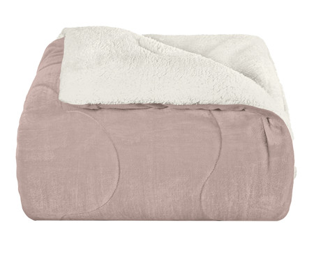 Edredom Plush Sherpa Rosa Tule