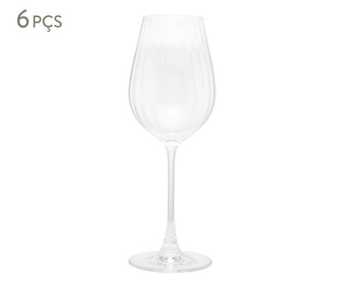 Jogo de Taças para Vinho Columba Optic I, Transparente | WestwingNow