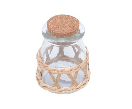 Porta Mantimentos Wolff em Fibra Natural e Tampa Rolha III | Westwing