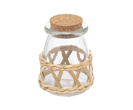 Porta Mantimentos Wolff em Fibra Natural e Tampa Rolha III | Westwing