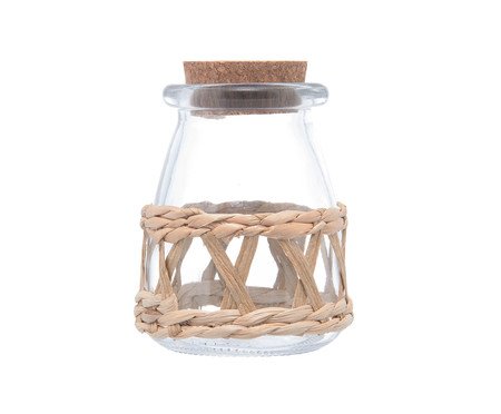 Porta Mantimentos Wolff em Fibra Natural e Tampa Rolha III | Westwing