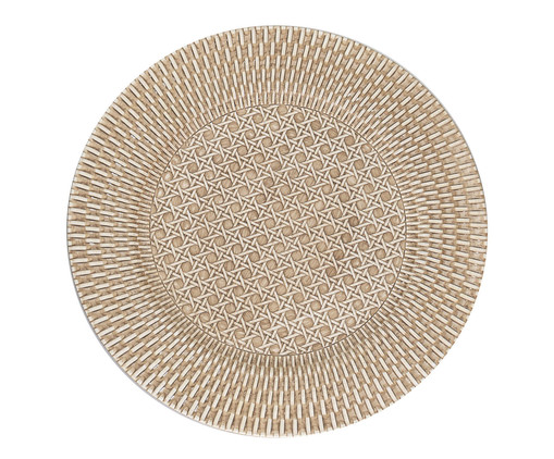 Sousplat com Textura de Rattan Bege, Bege | WestwingNow