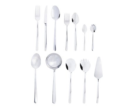 Faqueiro Viena com Caixa Litografada em Aço Inox I | Westwing