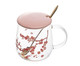 Caneca com Tampa e Colher Sakura, Transparente | WestwingNow