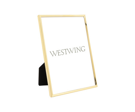 Porta-Retrato Classic em Aço Inox Dourado I | WestwingNow