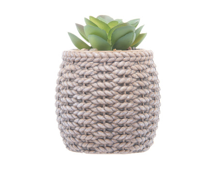 Cachepot Sisal com Suculenta II