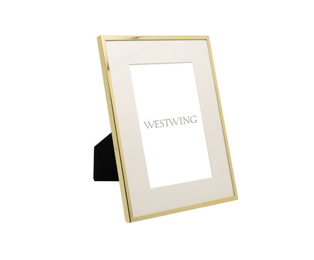 Porta-Retrato Basic em Aço Inox Dourado I | WestwingNow