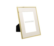 Porta-Retrato Basic em Aço Inox Dourado I | WestwingNow