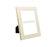 Porta-Retrato Wolff em Aço Inox com Vidro Branco I | WestwingNow