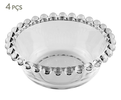 Jogo de Bowls em Cristal Pearl, Transparente | WestwingNow