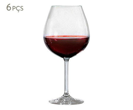 Jogo de Taças para Vinho Tinto em Cristal Hydros | Westwing
