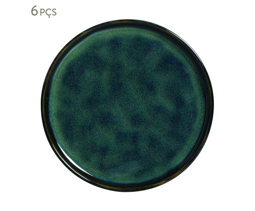 Jogo de Pratos para Sobremesa Bio Oceano Azul, Azul | WestwingNow