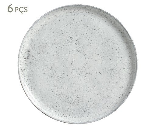 Jogo de Pratos Raso Bio Echo Branco, Azul | WestwingNow