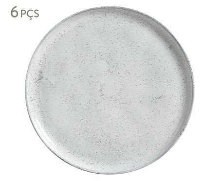 Jogo de Pratos Raso Bio Echo Branco