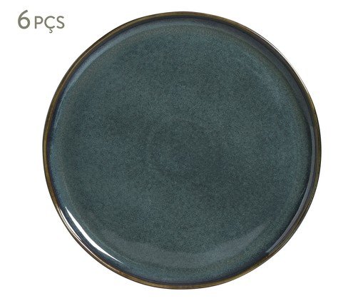 Jogo de Pratos Raso Bio Oceano Azul, Azul | WestwingNow