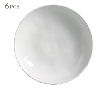 Jogo de Pratos Fundo Bio New White