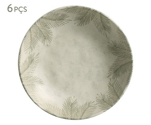 Jogo de Pratos Fundo Bio Tropicália, Cinza | WestwingNow