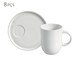 Jogo de Canecas Coup Stoneware com Pires New White, Branco | WestwingNow